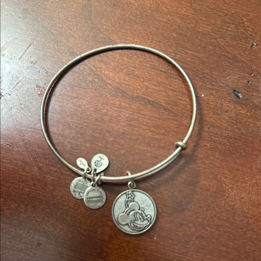 Disney Alex and Ani Classic Minnie Charm Bracelet